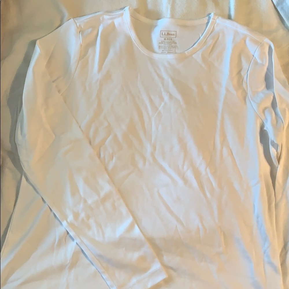 L. L. Bean White long sleeve